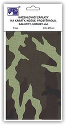 Veľké nažehľovacie záplaty - maskáčová - visačka